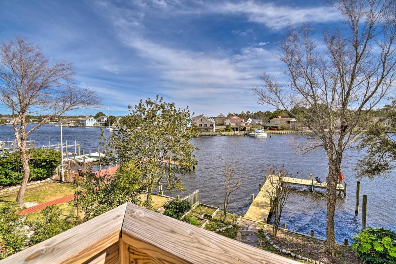 High-End Canalfront Paradise With Dock And Kayaks! Kill Devil Hills Esterno foto